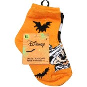 Wholesale - 5pk MICKEY MOUSE BOO QRT SOCKS SIZE 2T-4T, UPC: 193159212414